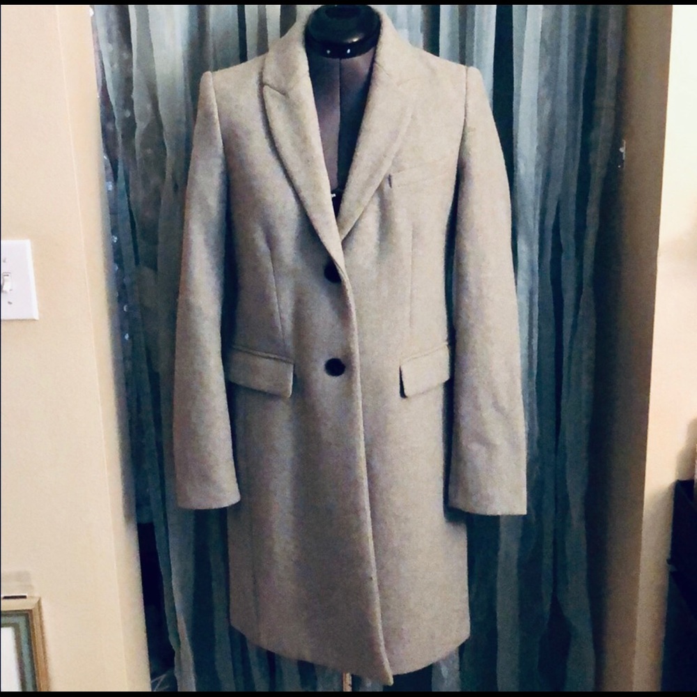 ZARA TRAFALUC - Structured Longline Grey Coat